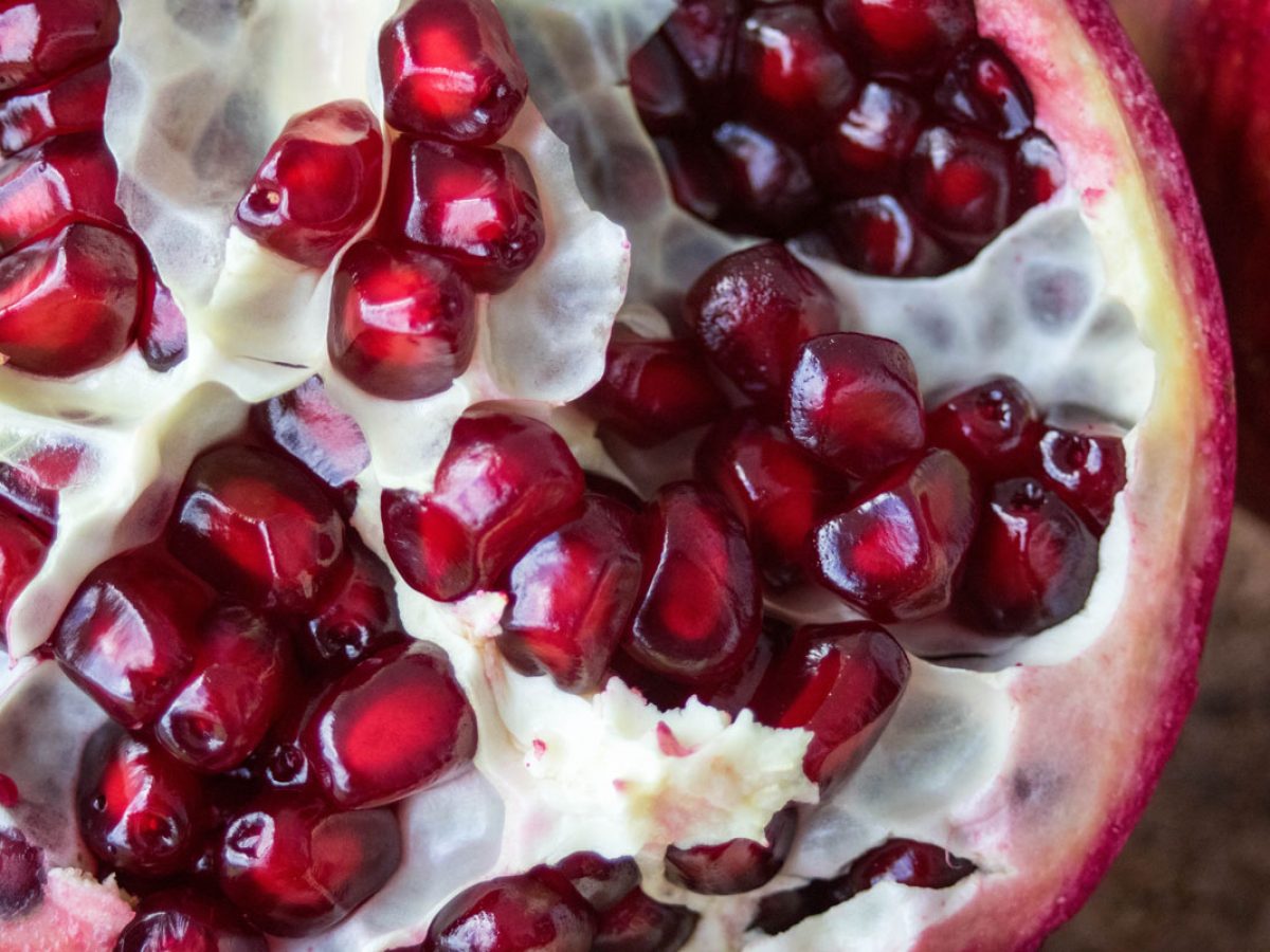 Basic structure of a pomegranate fruit with its co-products